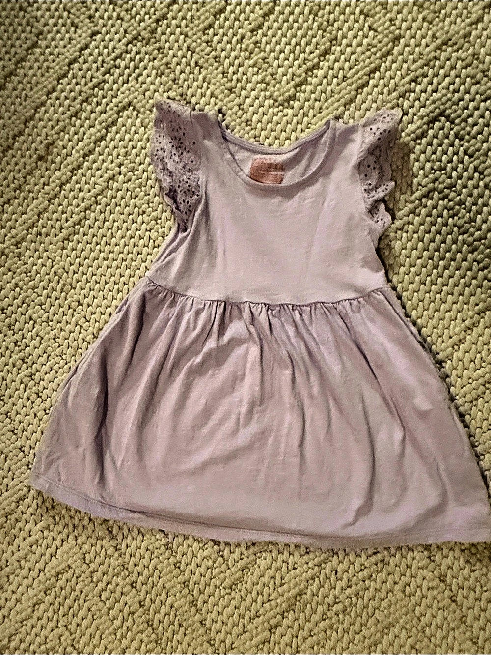 Cat & Jack 3T Lavender Flutter Sleeve Dress
